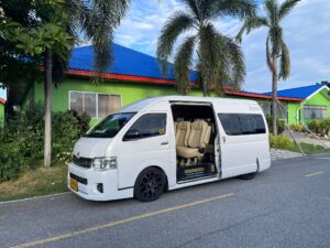 VIP van with leather captain seats